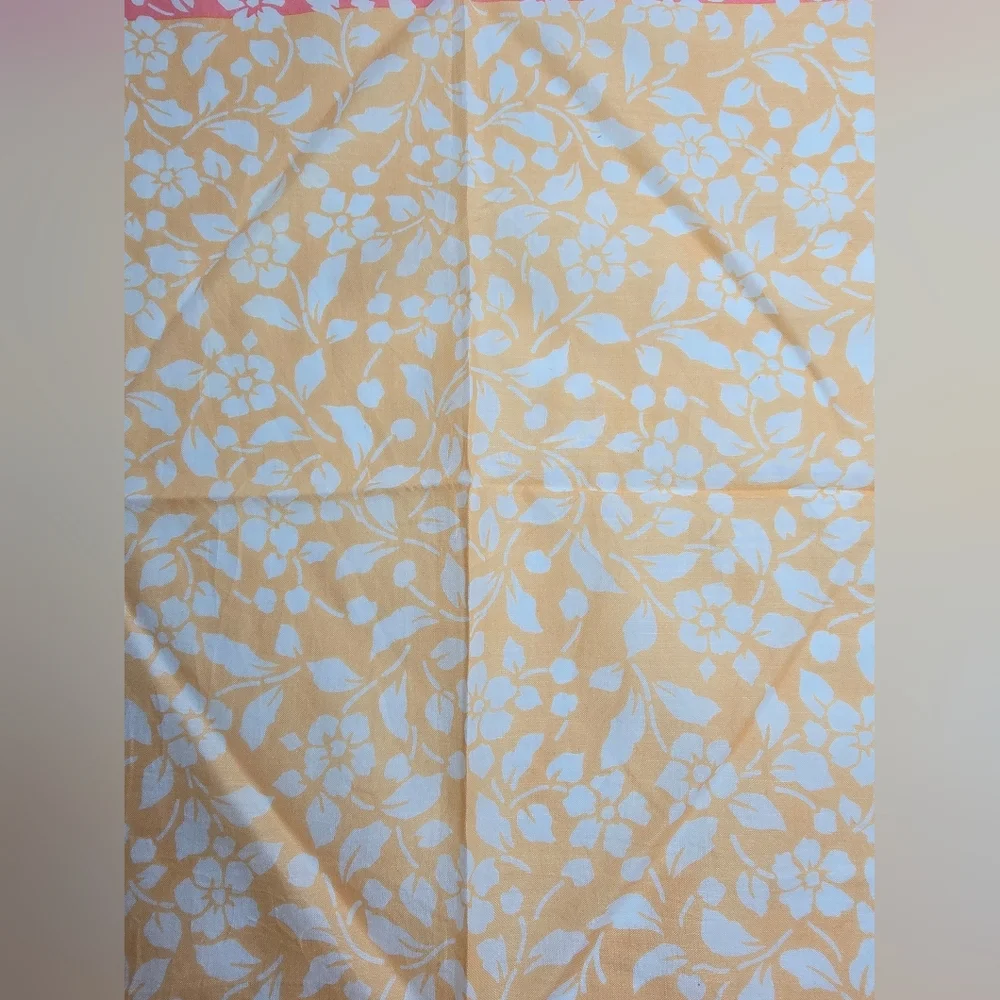Philippe Venet Orange/Pink Floral Scarf-Pocket Square 16